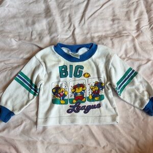 5 for $25 Vintage baby boy baseball crewneck